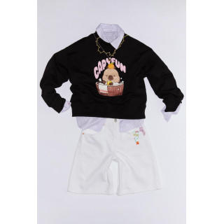 Свитшот с принтом capyfun ©