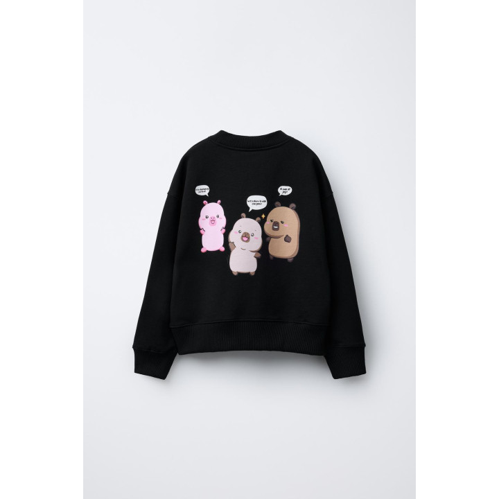 Свитшот с принтом capyfun ©