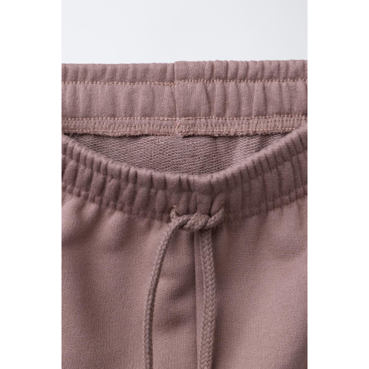 СПОРТИВНЫЕ БРЮКИ WIDE LEG ИЗ МЯГКОЙ ТКАНИ