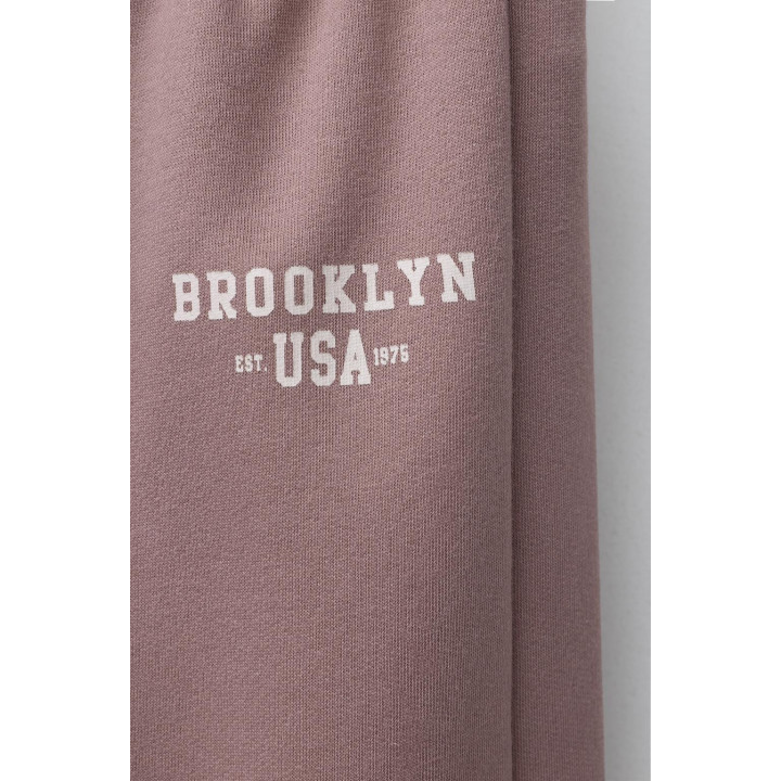 СПОРТИВНЫЕ БРЮКИ WIDE LEG ИЗ МЯГКОЙ ТКАНИ