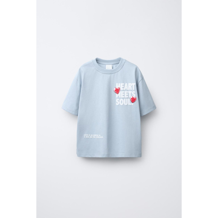 ФУТБОЛКА С РЕЛЬЕФНЫМ ПРИНТОМ