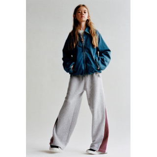 БРЮКИ WIDE LEG С ВЫШИТЫМ МЕДВЕДЕМ