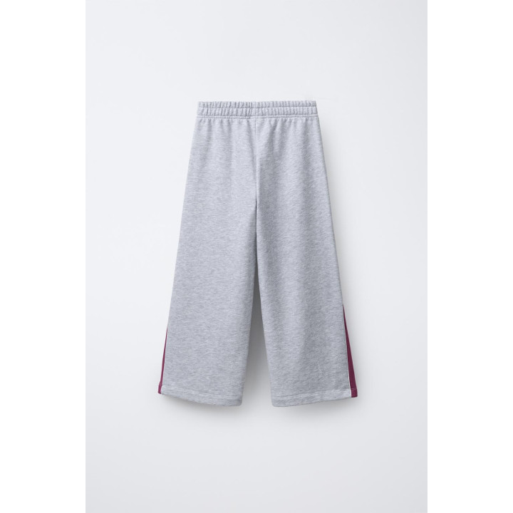 БРЮКИ WIDE LEG С ВЫШИТЫМ МЕДВЕДЕМ