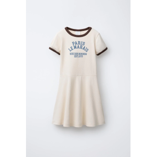 Платье с текстурой из ребристой ткани