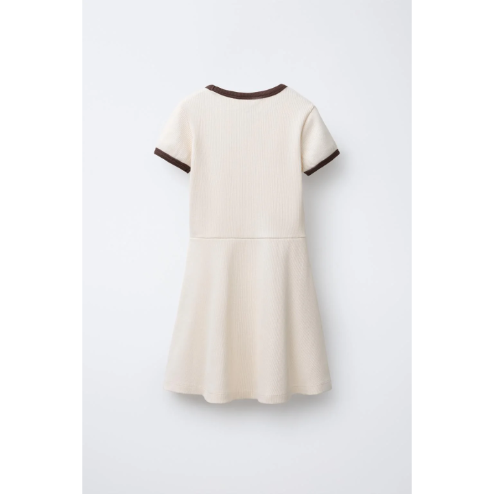 Платье с текстурой из ребристой ткани