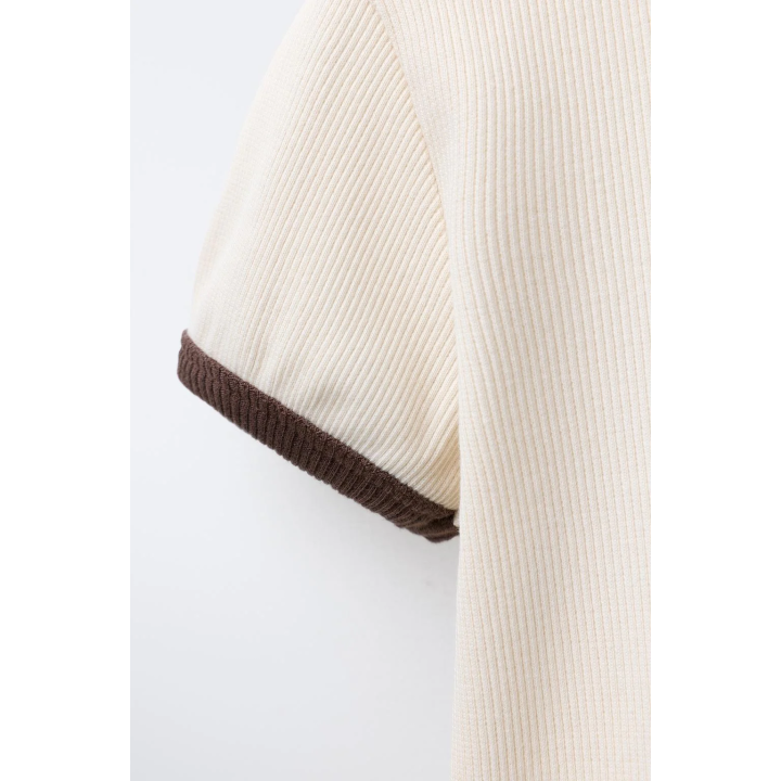 Платье с текстурой из ребристой ткани