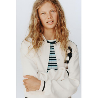 ФЛИСОВЫЙ БОМБЕР С ВЫШИВКОЙ