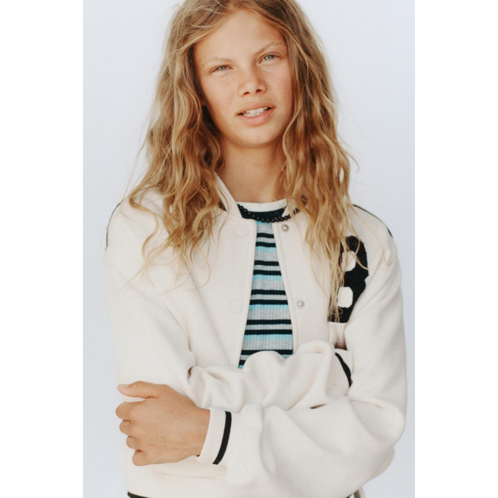 ФЛИСОВЫЙ БОМБЕР С ВЫШИВКОЙ