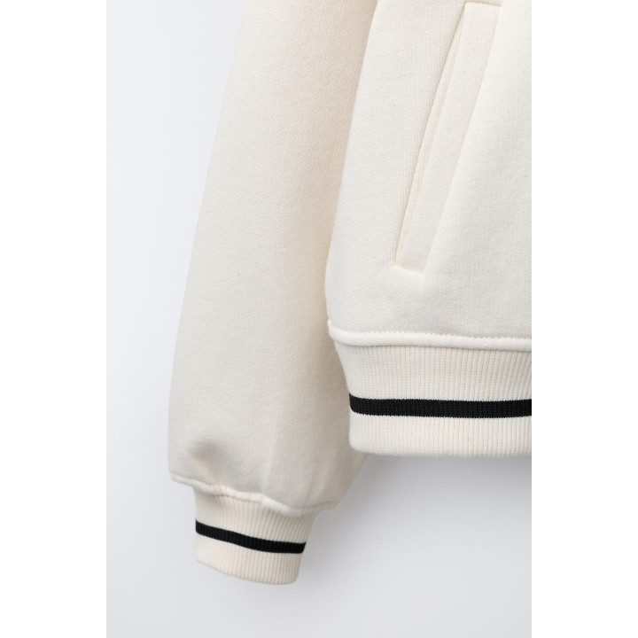 ФЛИСОВЫЙ БОМБЕР С ВЫШИВКОЙ