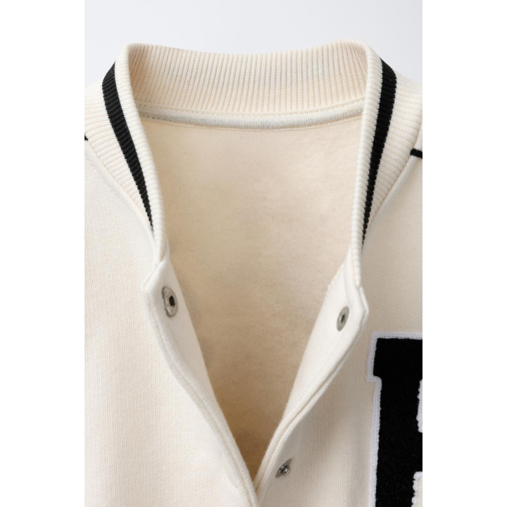 ФЛИСОВЫЙ БОМБЕР С ВЫШИВКОЙ