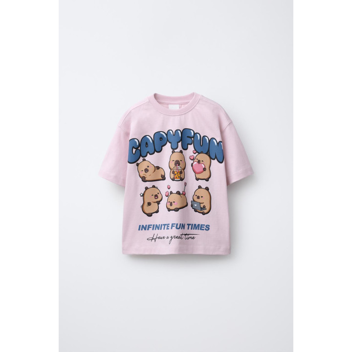 ФУТБОЛКА С ПРИНТОМ «КАПИБАРА CAPYFUN ©»