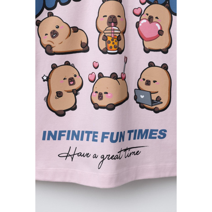 ФУТБОЛКА С ПРИНТОМ «КАПИБАРА CAPYFUN ©»