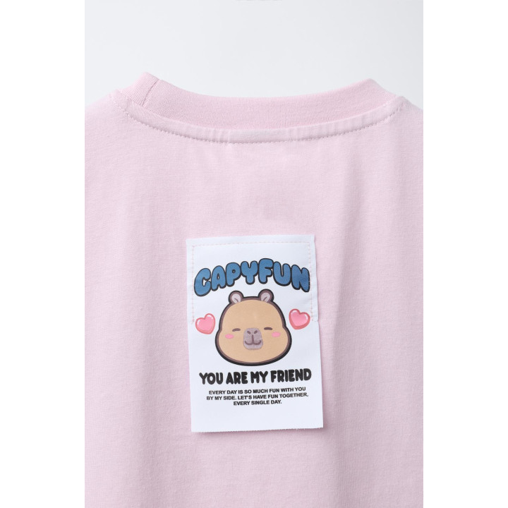 ФУТБОЛКА С ПРИНТОМ «КАПИБАРА CAPYFUN ©»