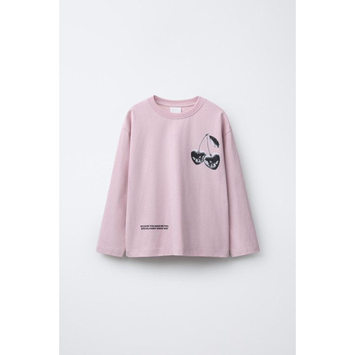 ЛОНГСЛИВ С ПРИНТОМ «ВИШЕНКИ»