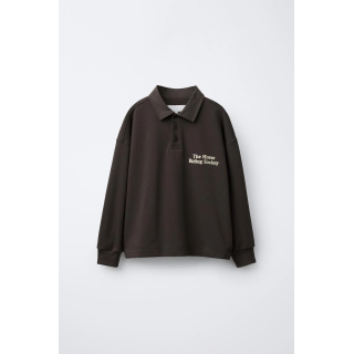 ПОЛО С ТЕКСТОМ ИЗ ВЕЛЬВЕТА