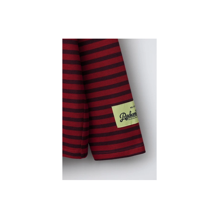 ЛОНГСЛИВ В ПОЛОСКУ С НАДПИСЬЮ