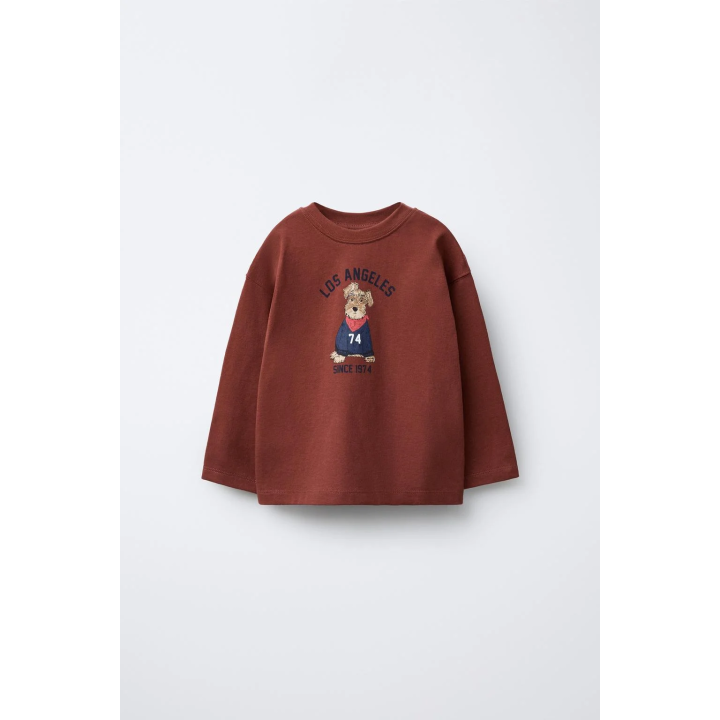 ФУТБОЛКА С ПРИНТОМ «СОБАКА И ЦИФРА»