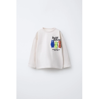 Футболка с принтом медведя