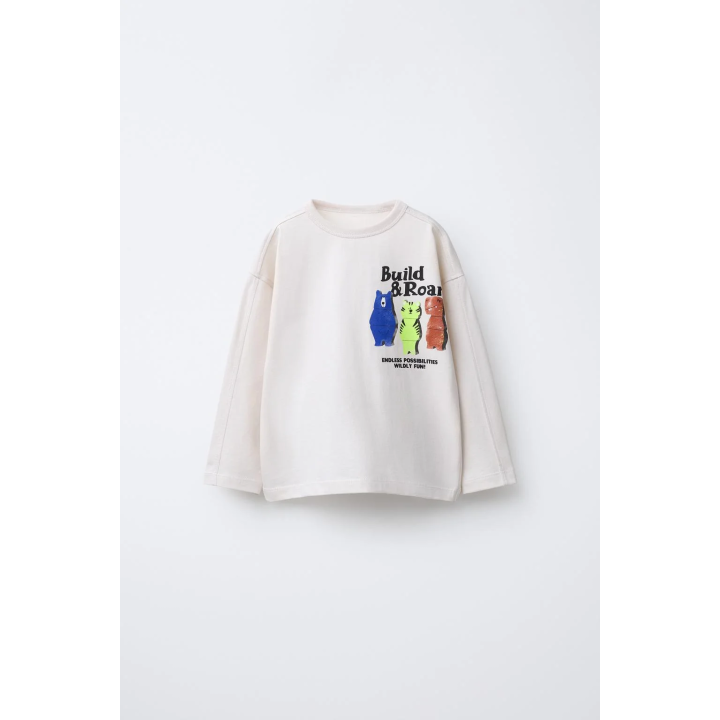 Футболка с принтом медведя