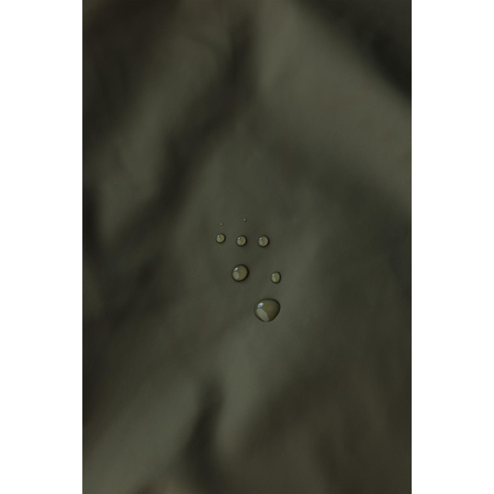 Плащ с водоотталкивающим покрытием и эффектом курчавого меха