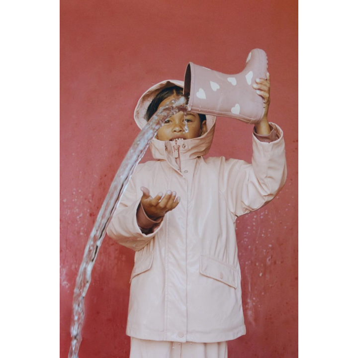 ПРОРЕЗИНЕННАЯ КУРТКА С ЭФФЕКТОМ МЕХА WATER REPELLENT