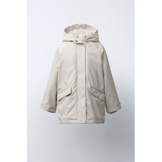 ПРОРЕЗИНЕННАЯ КУРТКА WATER REPELLENT С ЭФФЕКТОМ МЕХА