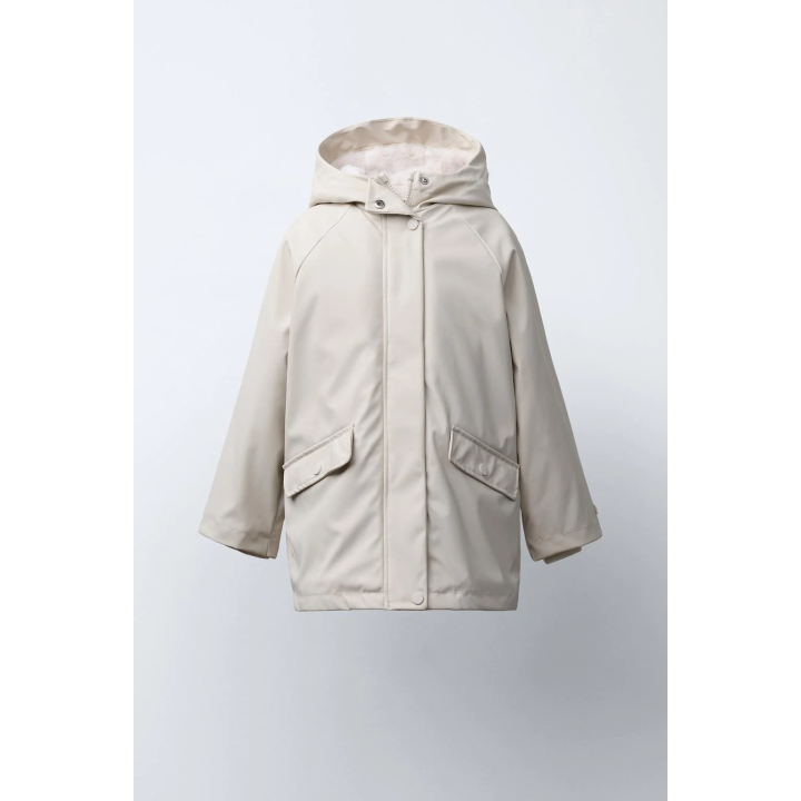 ПРОРЕЗИНЕННАЯ КУРТКА WATER REPELLENT С ЭФФЕКТОМ МЕХА