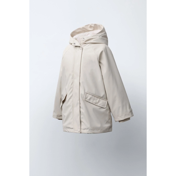 ПРОРЕЗИНЕННАЯ КУРТКА WATER REPELLENT С ЭФФЕКТОМ МЕХА