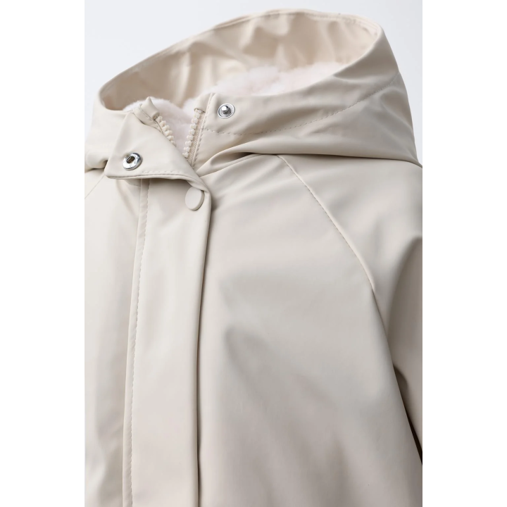 ПРОРЕЗИНЕННАЯ КУРТКА WATER REPELLENT С ЭФФЕКТОМ МЕХА