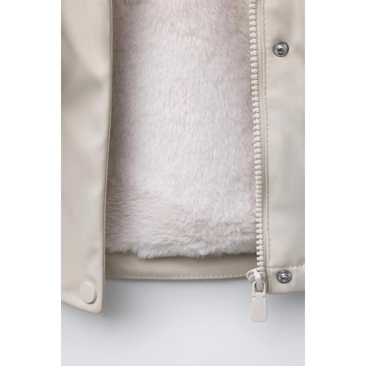 ПРОРЕЗИНЕННАЯ КУРТКА WATER REPELLENT С ЭФФЕКТОМ МЕХА