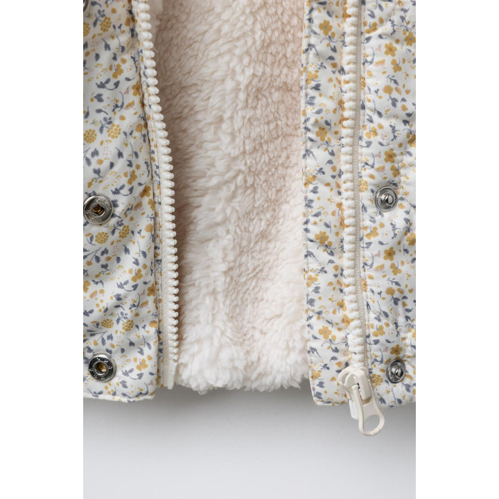 КУРТКА ИЗ НЕЙЛОНА С ЦВЕТОЧНЫМ ПРИНТОМ