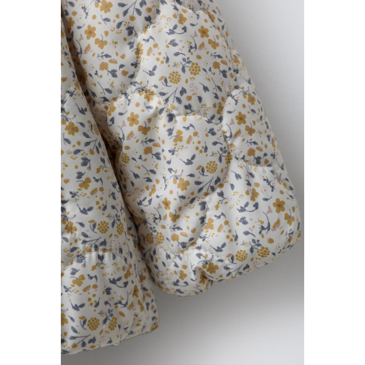 КУРТКА ИЗ НЕЙЛОНА С ЦВЕТОЧНЫМ ПРИНТОМ