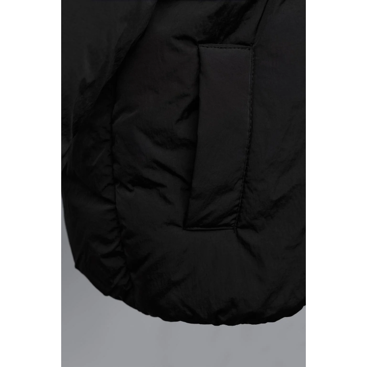 ДВУБОРТНОЕ ПАЛЬТО С КАПЮШОНОМ И БАНТИКАМИ