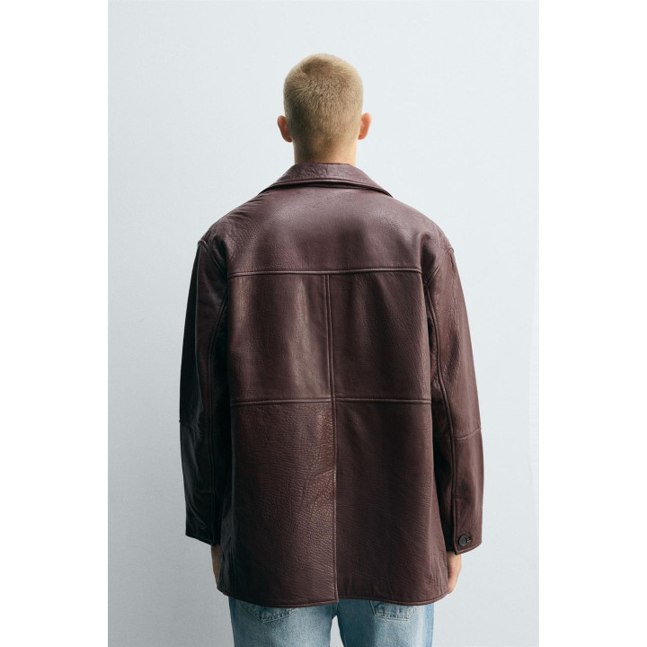 КОЖАНАЯ КУРТКА С ТЕКСТУРОЙ