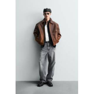 КОЖАНАЯ КУРТКА В ВИНТАЖНОМ СТИЛЕ ОГРАНИЧЕННОЙ СЕРИИ