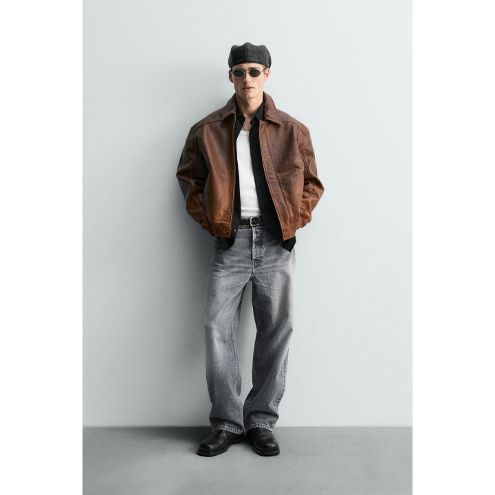 КОЖАНАЯ КУРТКА В ВИНТАЖНОМ СТИЛЕ ОГРАНИЧЕННОЙ СЕРИИ