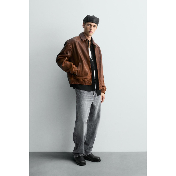 КОЖАНАЯ КУРТКА В ВИНТАЖНОМ СТИЛЕ ОГРАНИЧЕННОЙ СЕРИИ