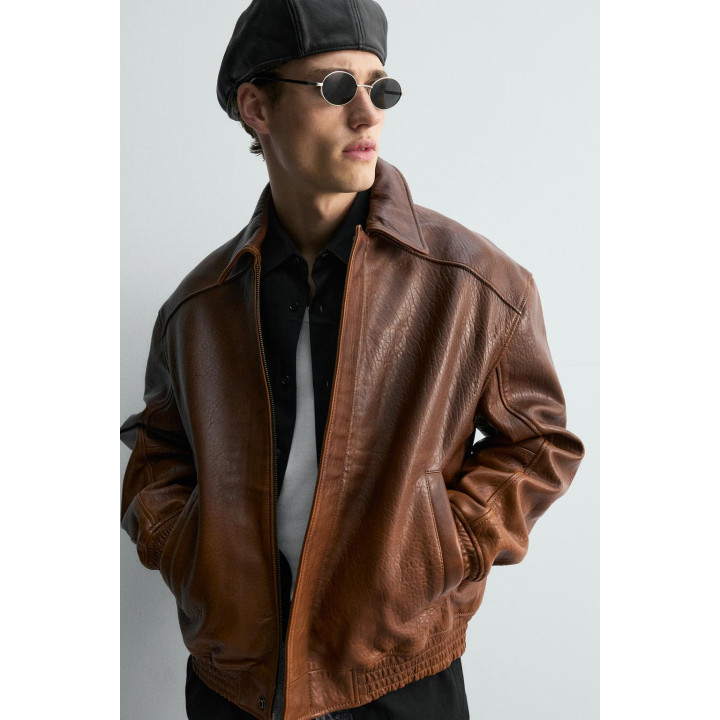 КОЖАНАЯ КУРТКА В ВИНТАЖНОМ СТИЛЕ ОГРАНИЧЕННОЙ СЕРИИ