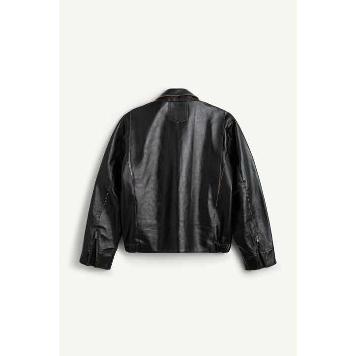 Кожаная куртка lthr bkr jktc