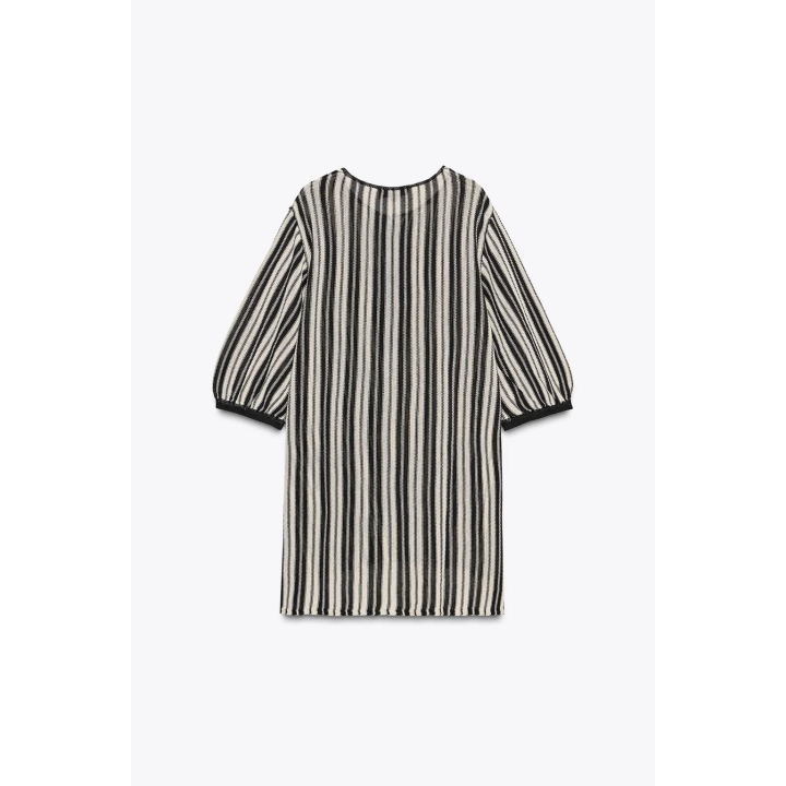 ПОЛОСАТОЕ ТРИКОТАЖНОЕ БОДИ ИЗ ЛЬНА