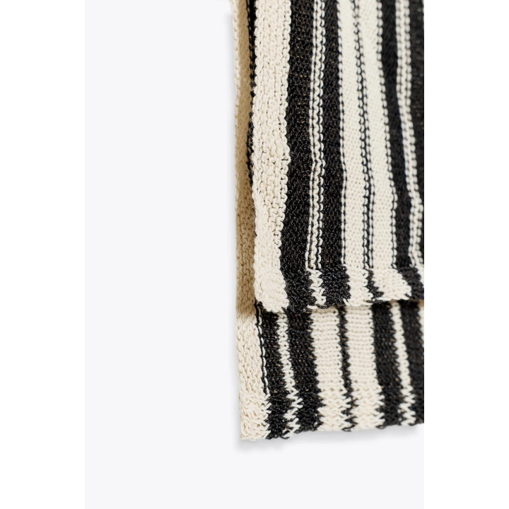 ПОЛОСАТОЕ ТРИКОТАЖНОЕ БОДИ ИЗ ЛЬНА