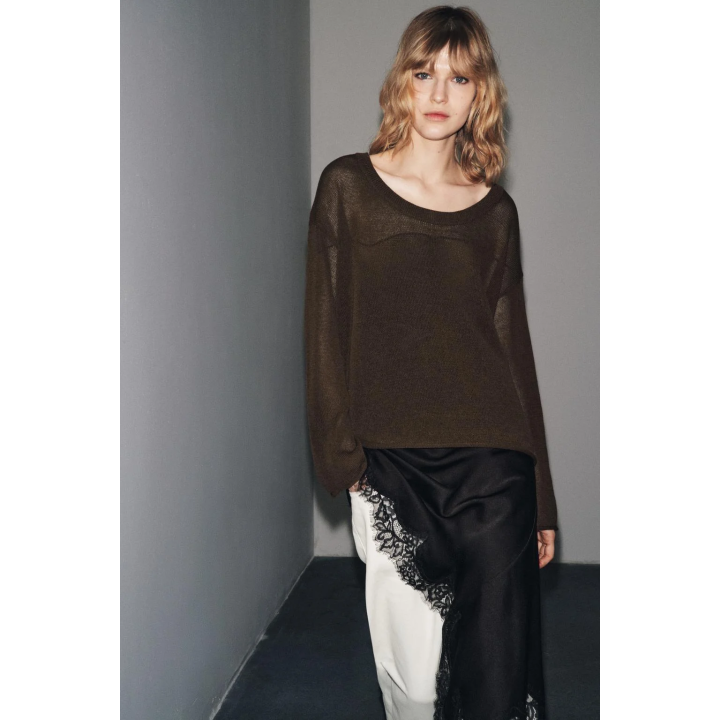 ВЯЗАНЫЙ ДЖЕМПЕР В СТИЛЕ РУСТИК