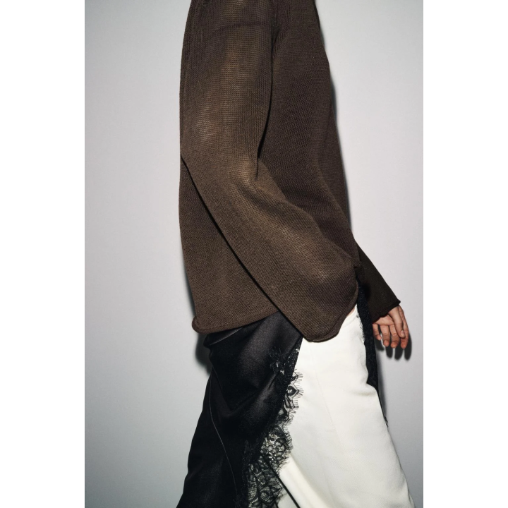 ВЯЗАНЫЙ ДЖЕМПЕР В СТИЛЕ РУСТИК