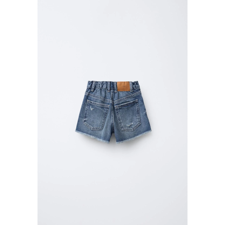 ДЖИНСОВЫЕ ШОРТЫ С РАЗРЕЗАМИ