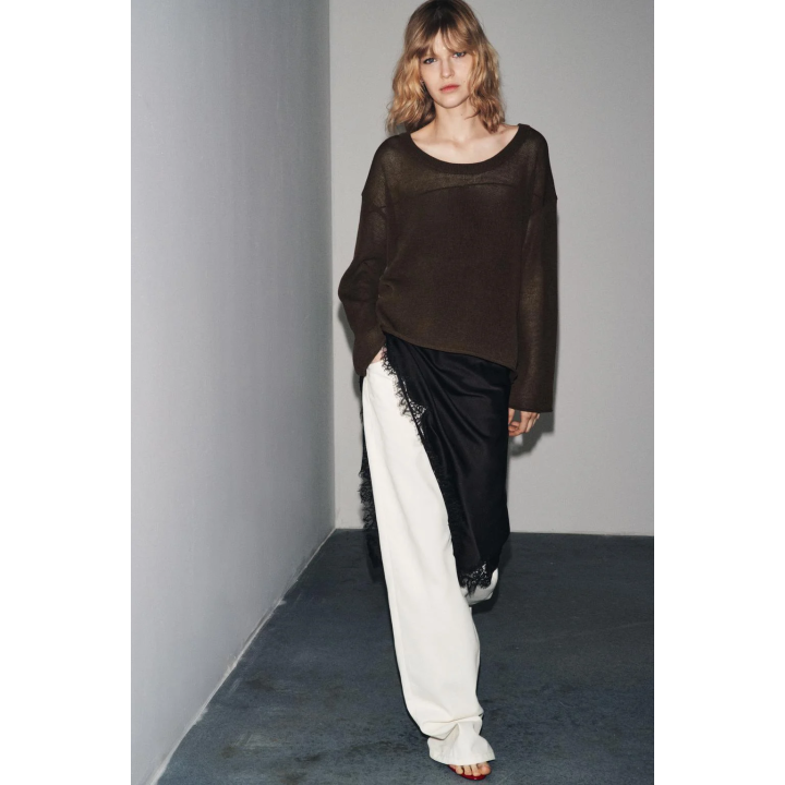 ВЯЗАНЫЙ ДЖЕМПЕР В СТИЛЕ РУСТИК