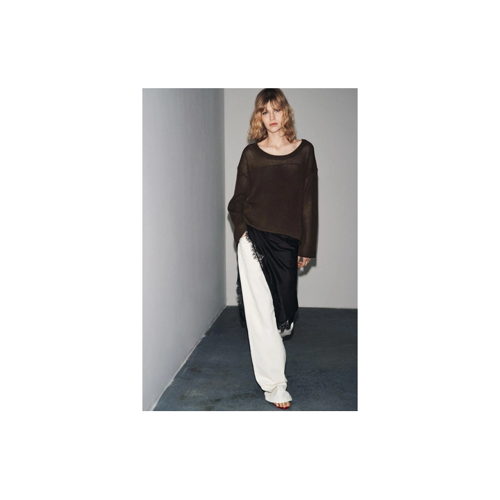 ВЯЗАНЫЙ ДЖЕМПЕР В СТИЛЕ РУСТИК