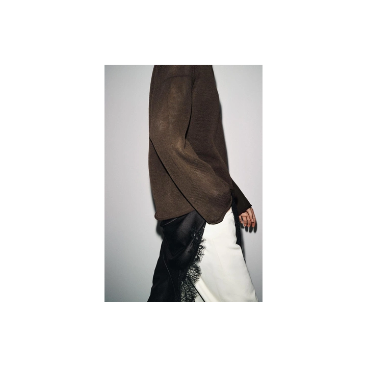 ВЯЗАНЫЙ ДЖЕМПЕР В СТИЛЕ РУСТИК