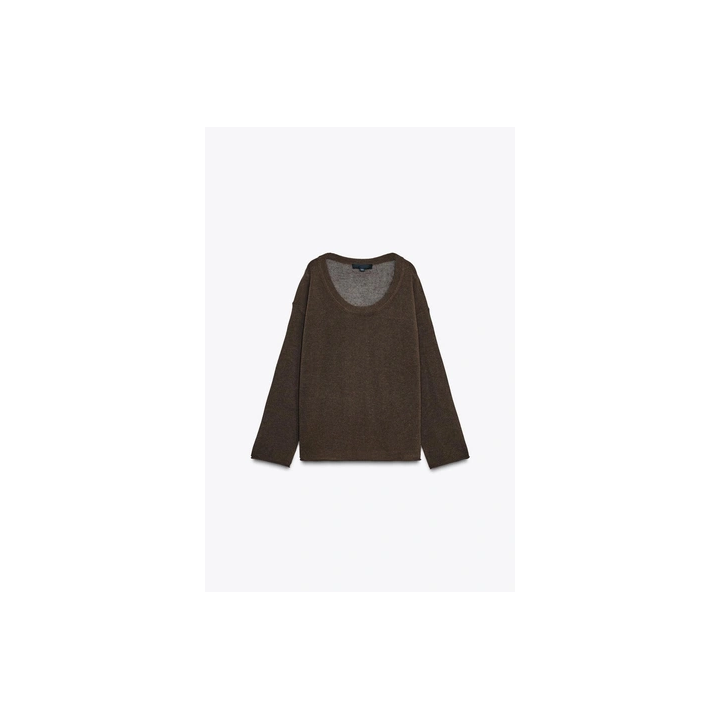 ВЯЗАНЫЙ ДЖЕМПЕР В СТИЛЕ РУСТИК