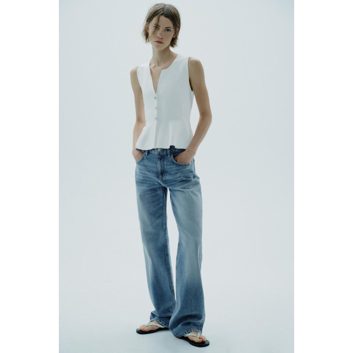 ТРИКОТАЖНЫЙ ТОП С БАСКОЙ