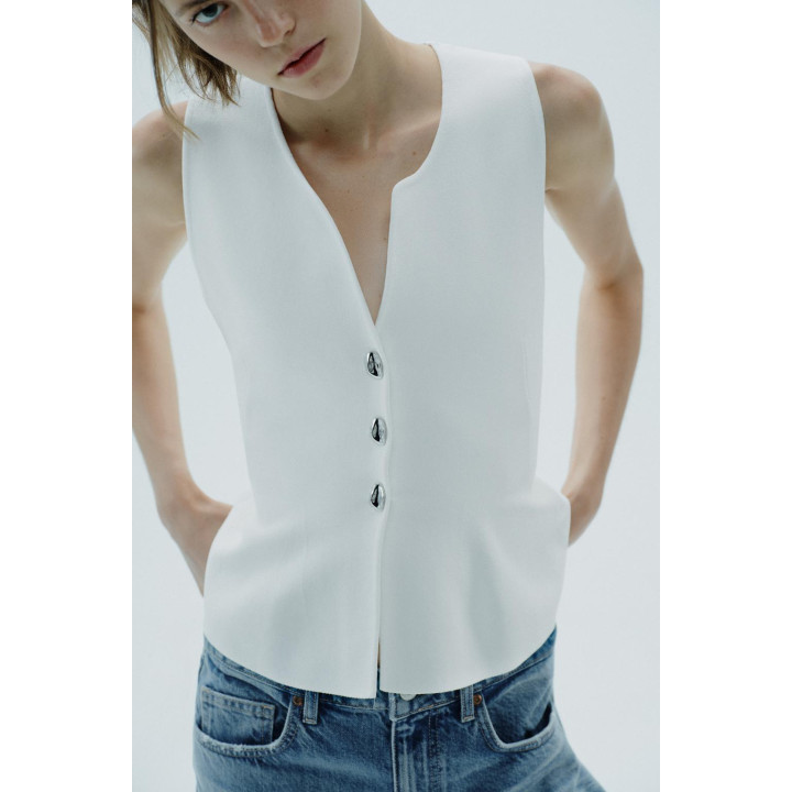 ТРИКОТАЖНЫЙ ТОП С БАСКОЙ